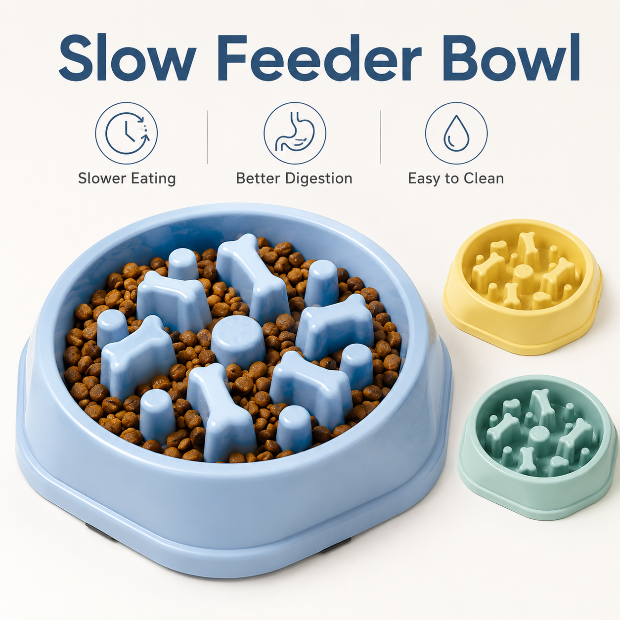 Slow Feeder Pet Bowl