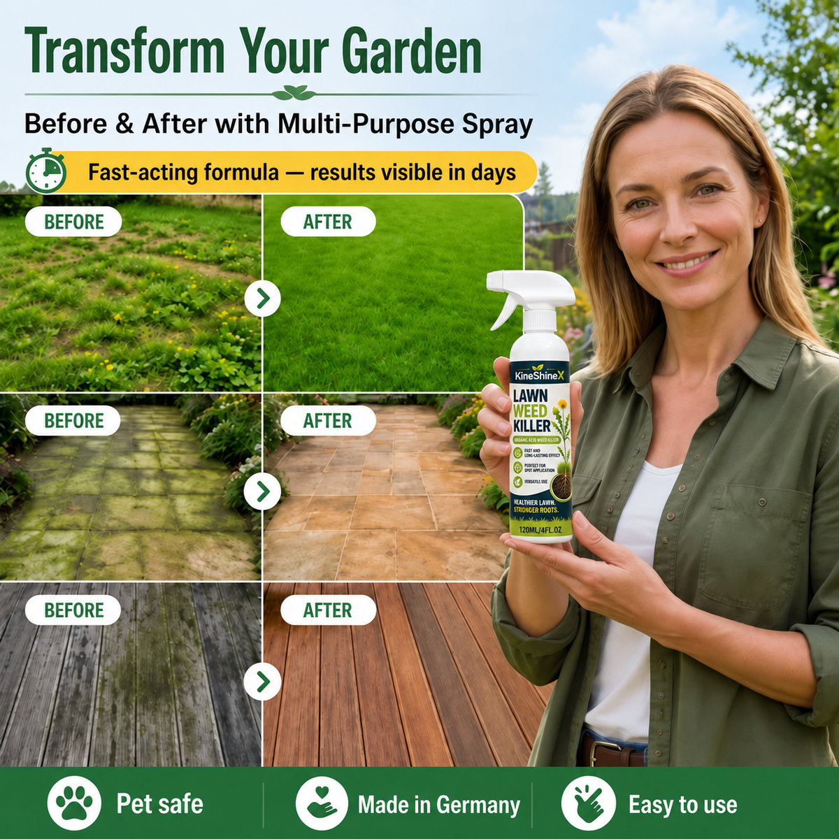 ⚡Domestic Weed Killer Spray | Fast-Acting Root Remover for Garden, Patio & Driveway