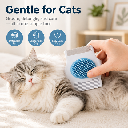 3-in-1 Pet Grooming & Massage Comb