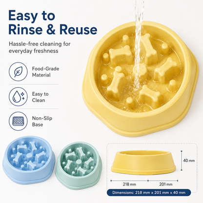 Slow Feeder Pet Bowl