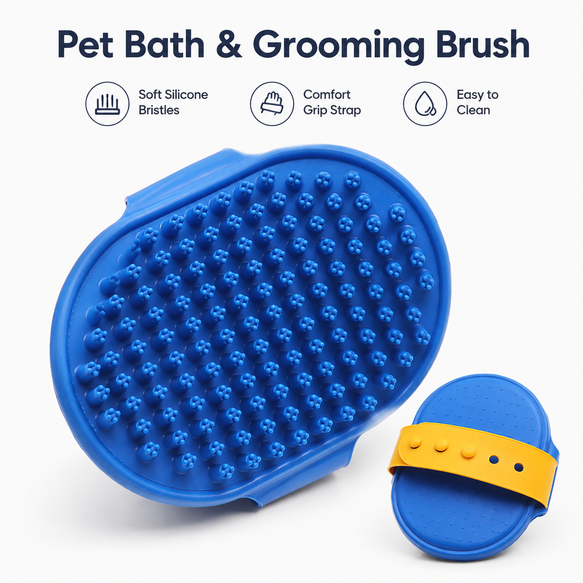 Silicone Pet Bath & Grooming Brush