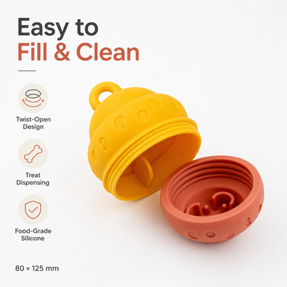 Interactive Silicone Treat Dispenser Toy
