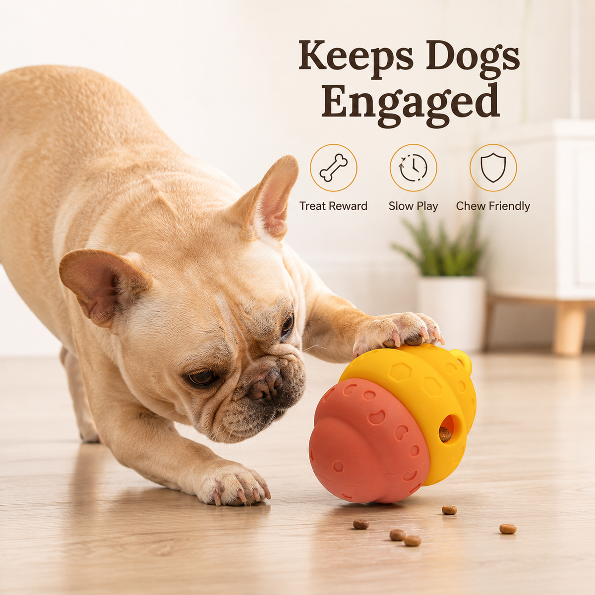 Interactive Silicone Treat Dispenser Toy