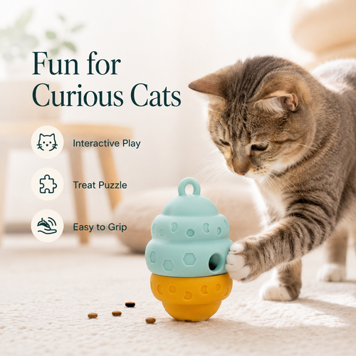 Interactive Silicone Treat Dispenser Toy