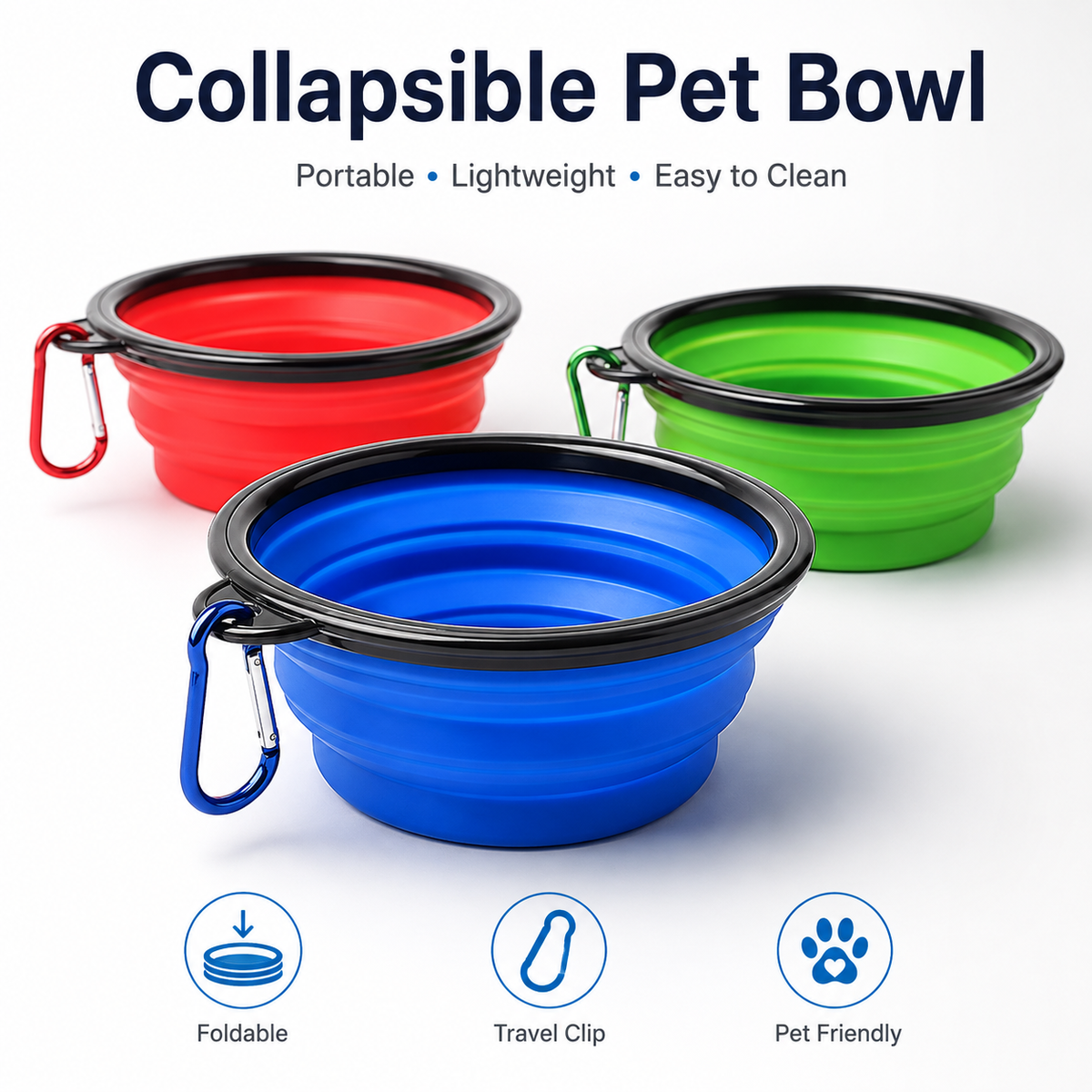 Collapsible Travel Pet Bowl